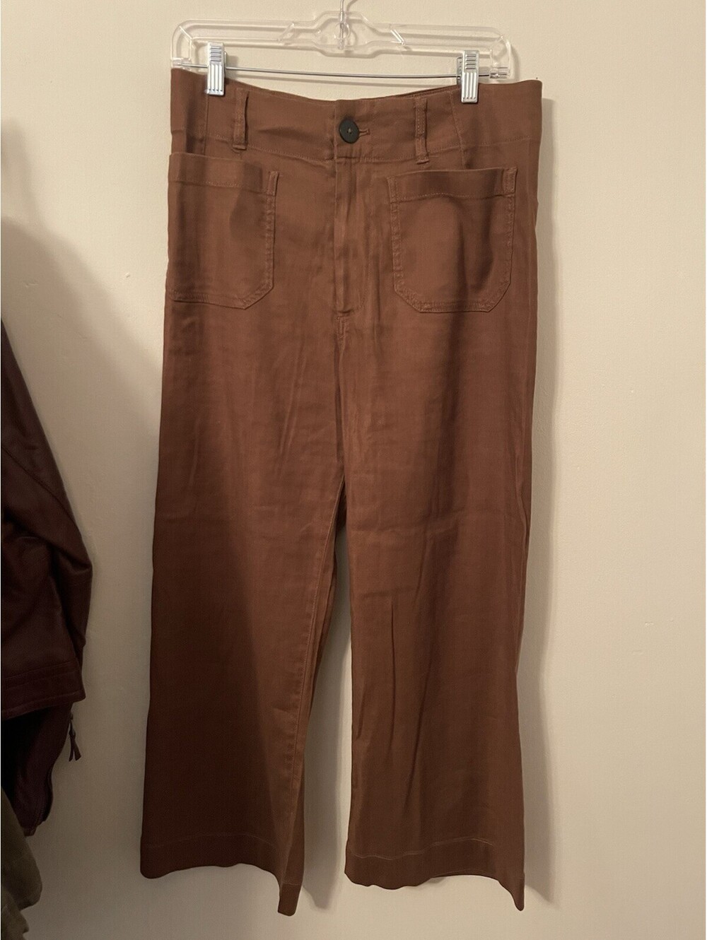 Anthropologie Maeve The Colette Wide Leg Pants Brown 29